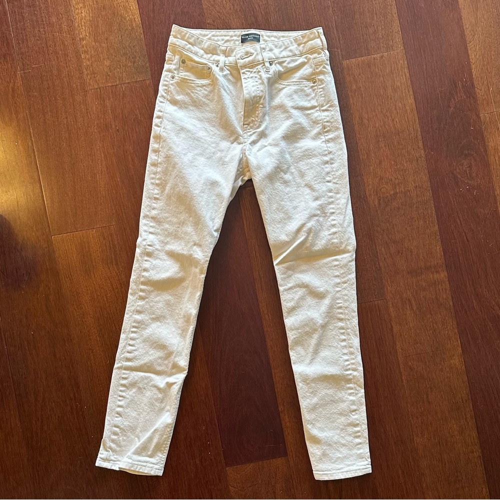 Club Monaco Ivory Off White High Rise Skinny Jeans